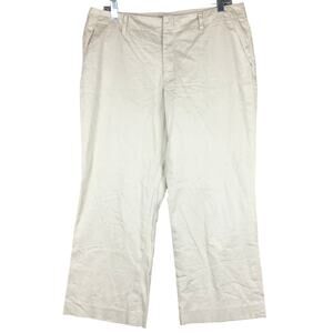 Banana Republic Womens Pants Tan Martin Fit Mid Rise Cropped Stretch 12